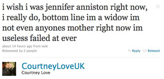 Illustration for article titled Courtney Love Returns To Twitter; Lindsay Lohan Hits The Road